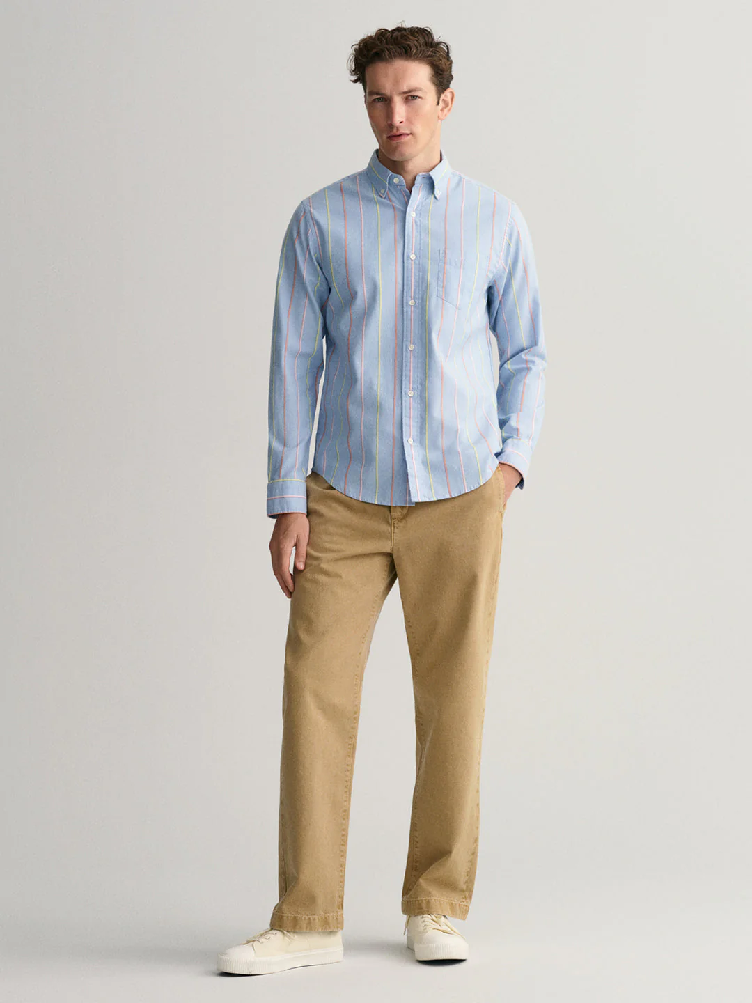 Gant Blue Oxford Striped Regular Fit Shirt - Image 2