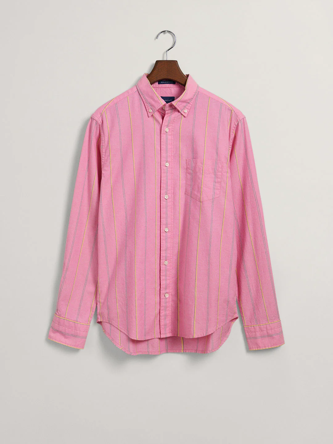 Gant Pink Oxford Striped Regular Fit Shirt - Image 5