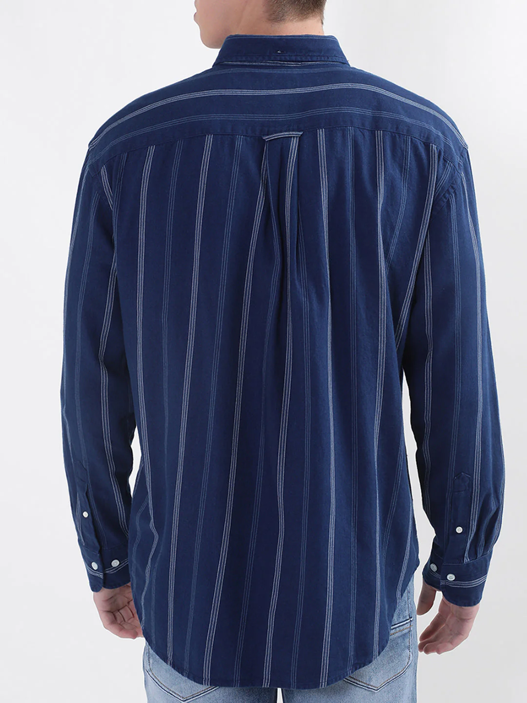 Gant Blue Striped Relaxed Fit Shirt - Image 2