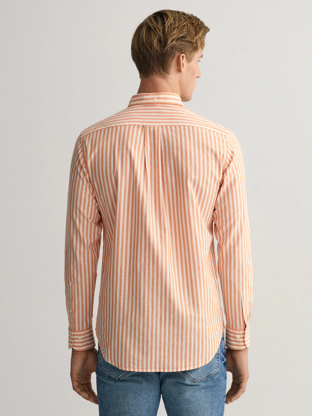 Gant Orange Striped Regular Fit Shirt - Image 2