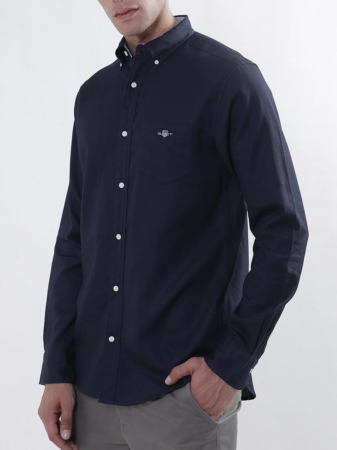 Gant Button Down Collar Cotton Casual Shirt - Image 2