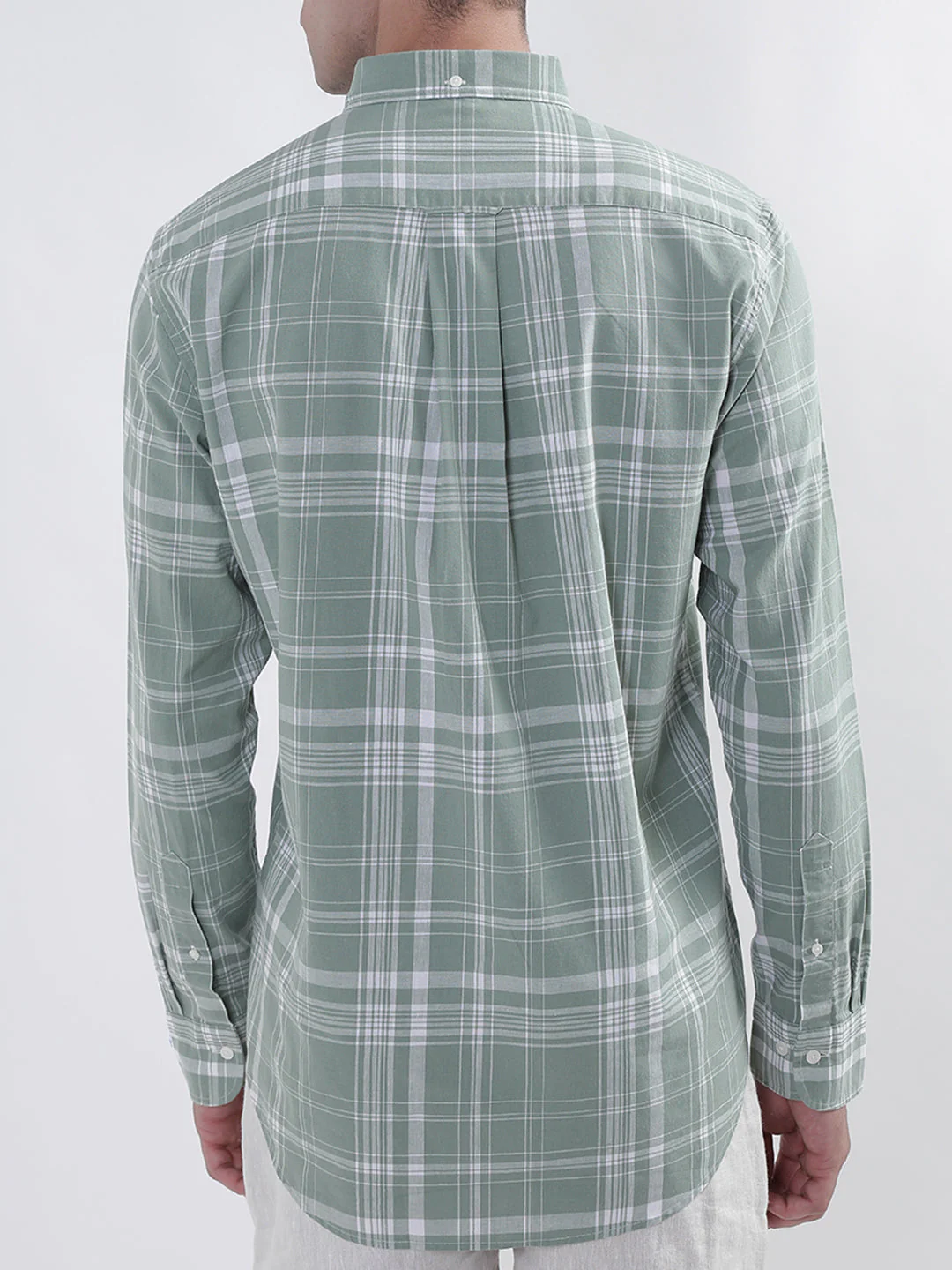 Gant Green Checked Regular Fit Shirt - Image 4