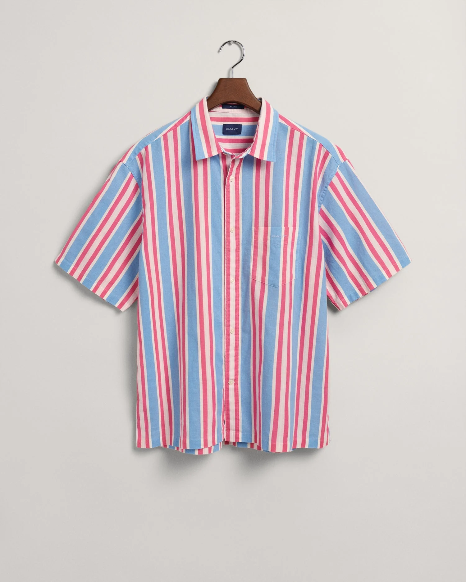 Gant Blue Striped Comfort Fit Shirt - Image 5