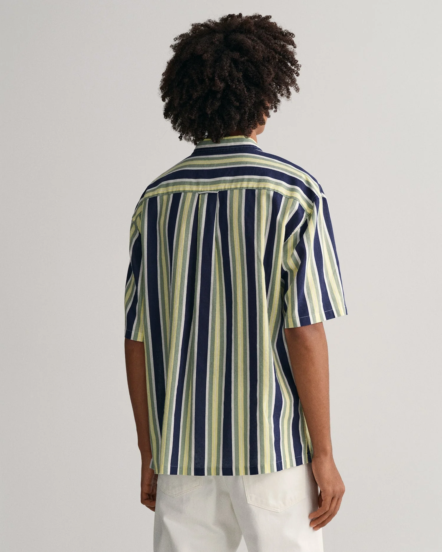 Gant Blue Striped Comfort Fit Shirt - Image 4