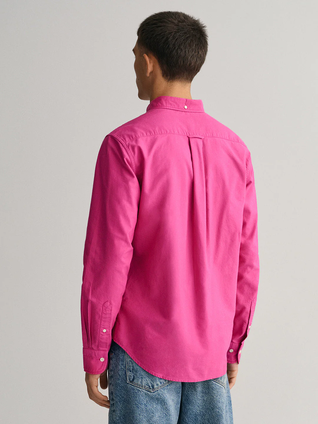 Gant Pink Sunfaded Oxford Regular Fit Shirt - Image 3