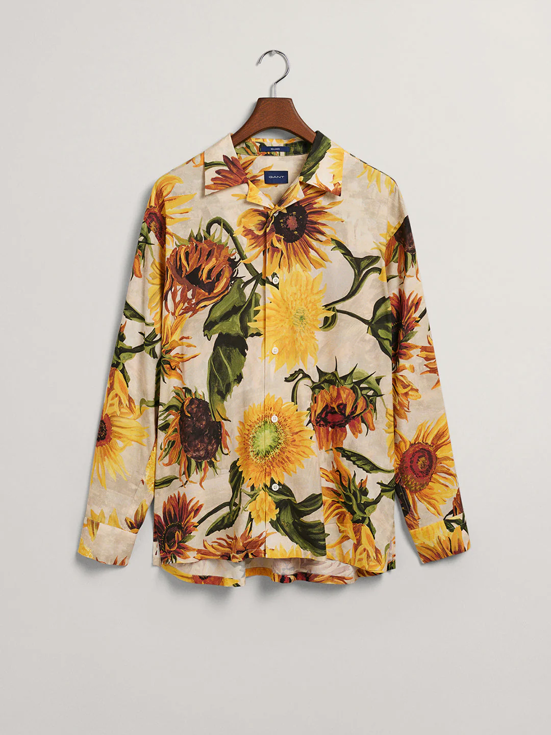 Gant Multi Sunflower Print Relaxed Fit Shirt - Image 4