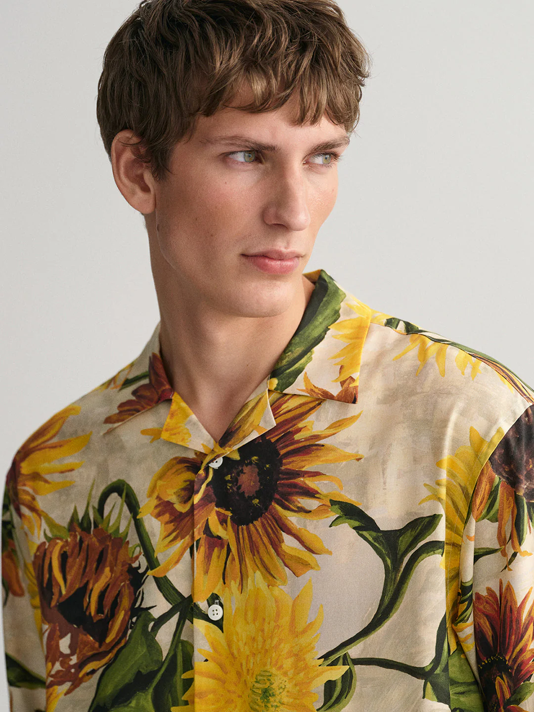 Gant Multi Sunflower Print Relaxed Fit Shirt - Image 5