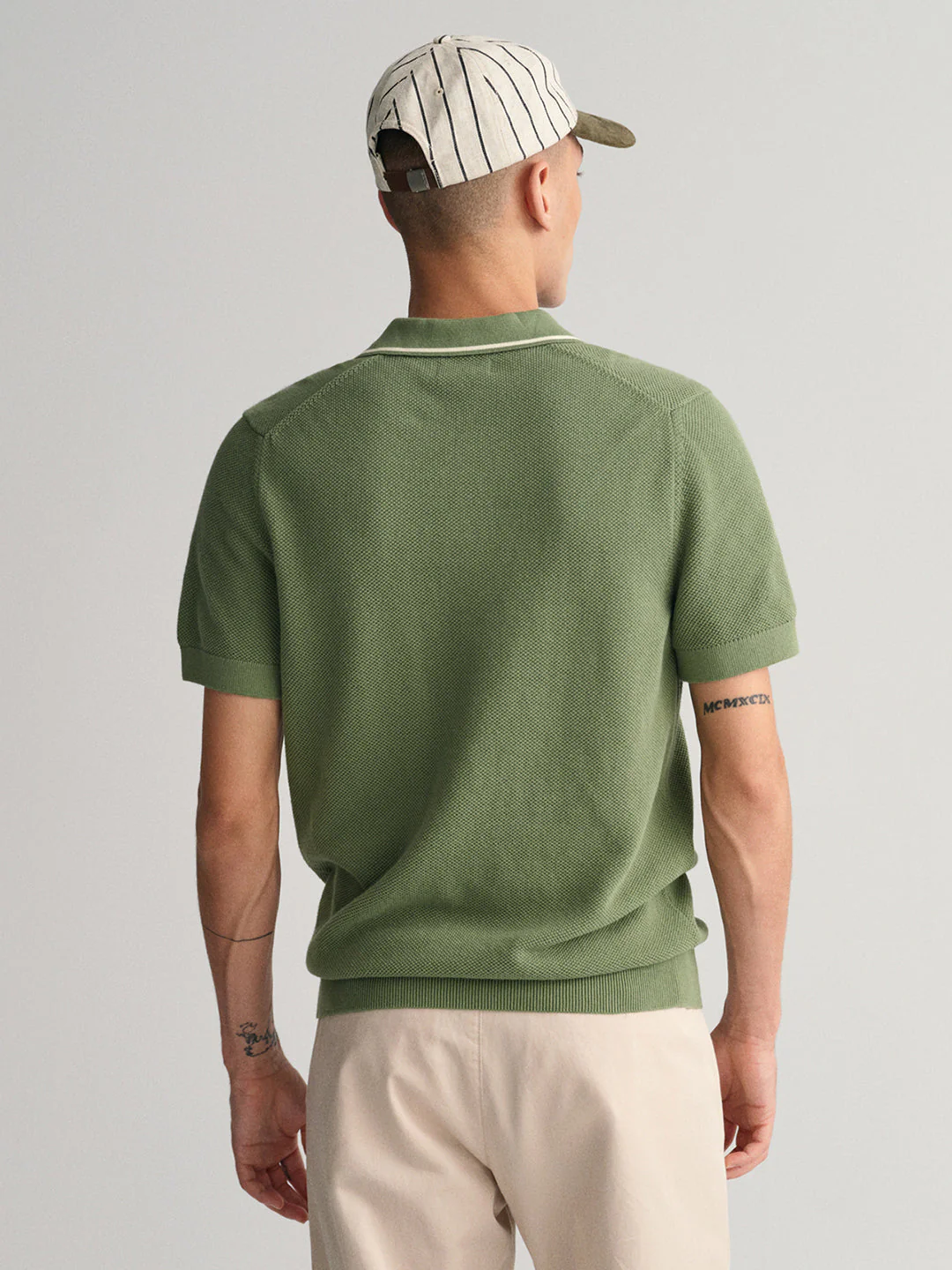 Gant Green Regular Fit Pique Polo T-Shirt - Image 2