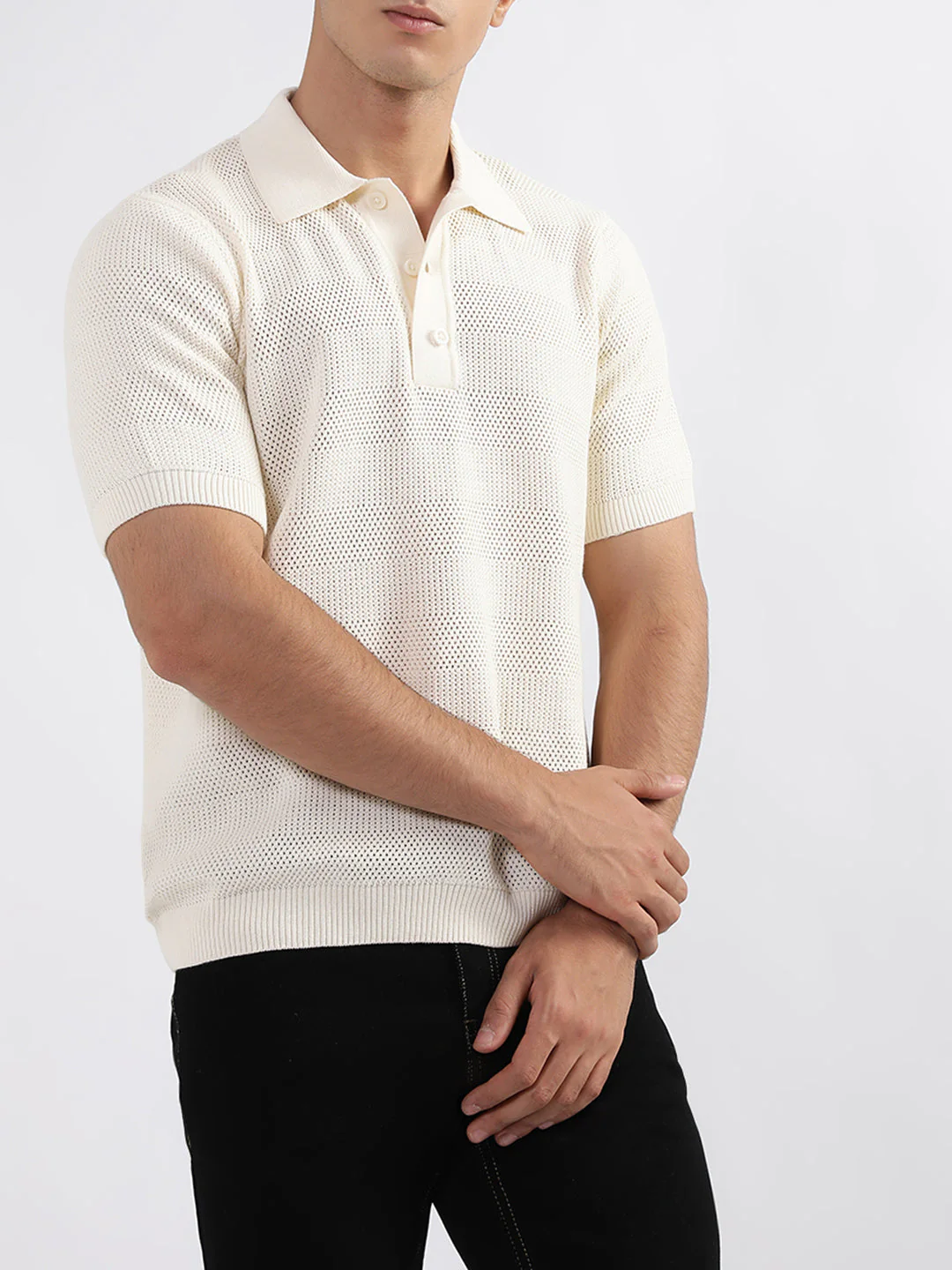 Gant Cream Relaxed Fit Polo T-Shirt - Image 2