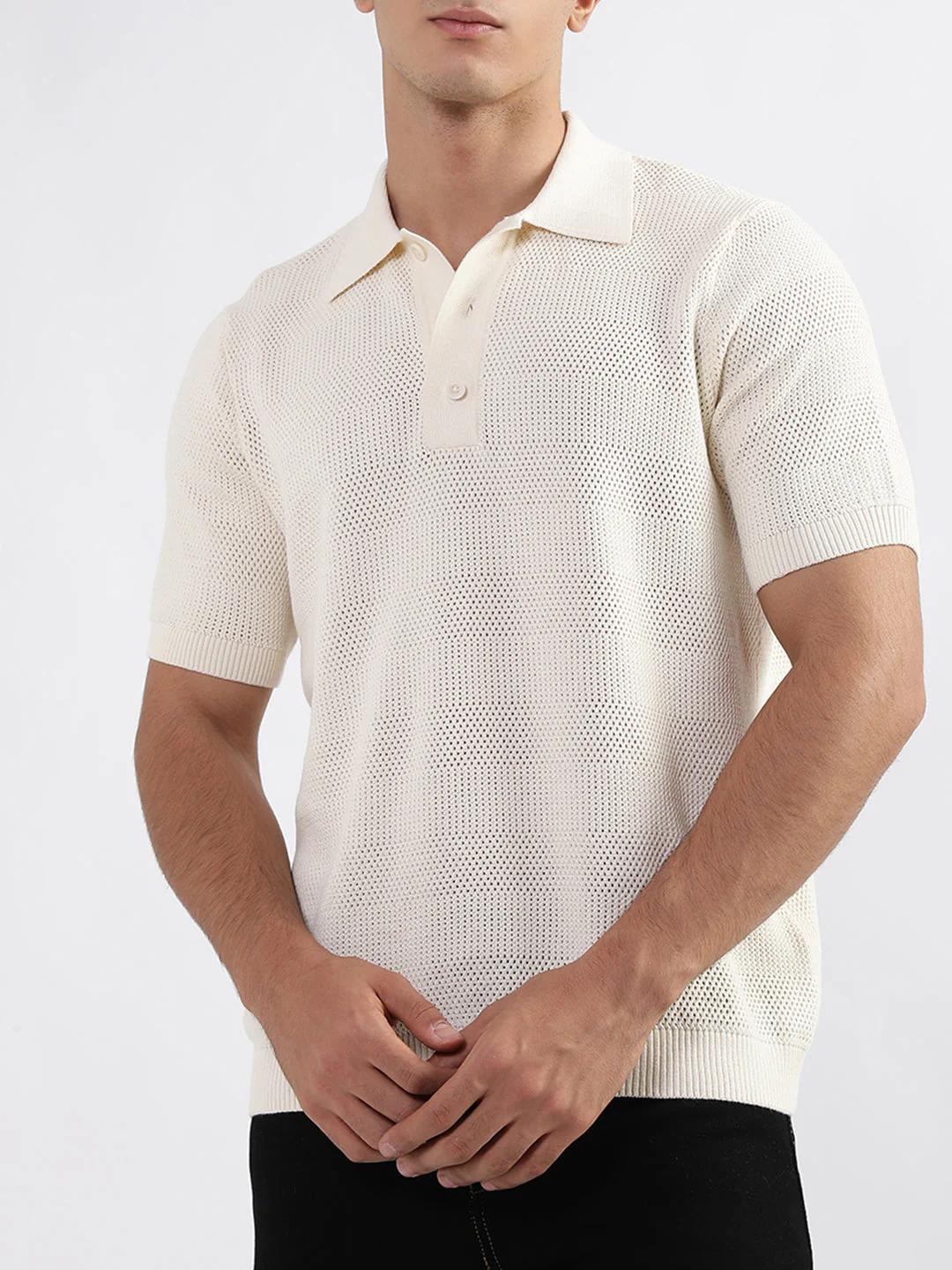 Gant Cream Relaxed Fit Polo T-Shirt - Image 3
