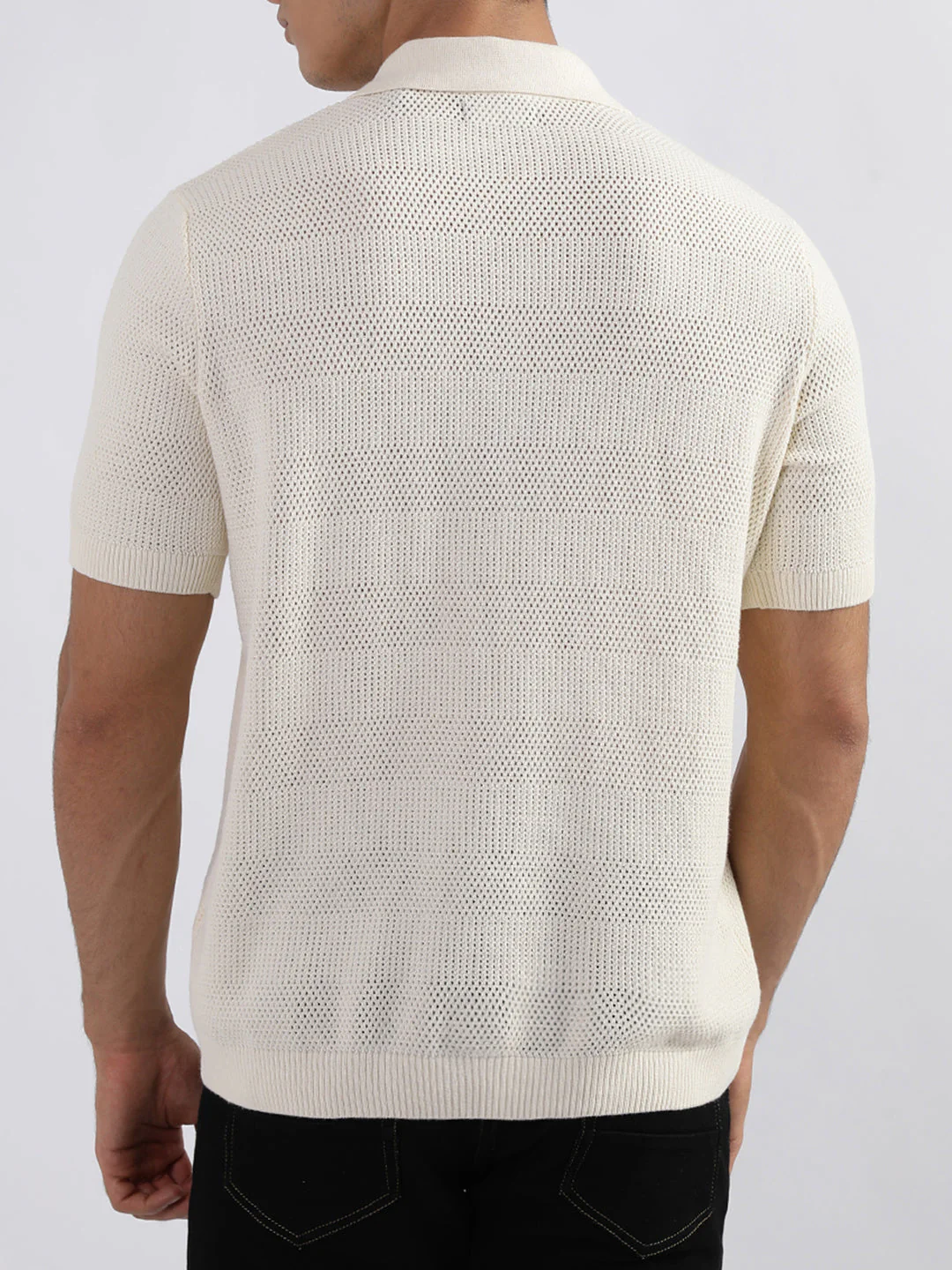 Gant Cream Relaxed Fit Polo T-Shirt - Image 4