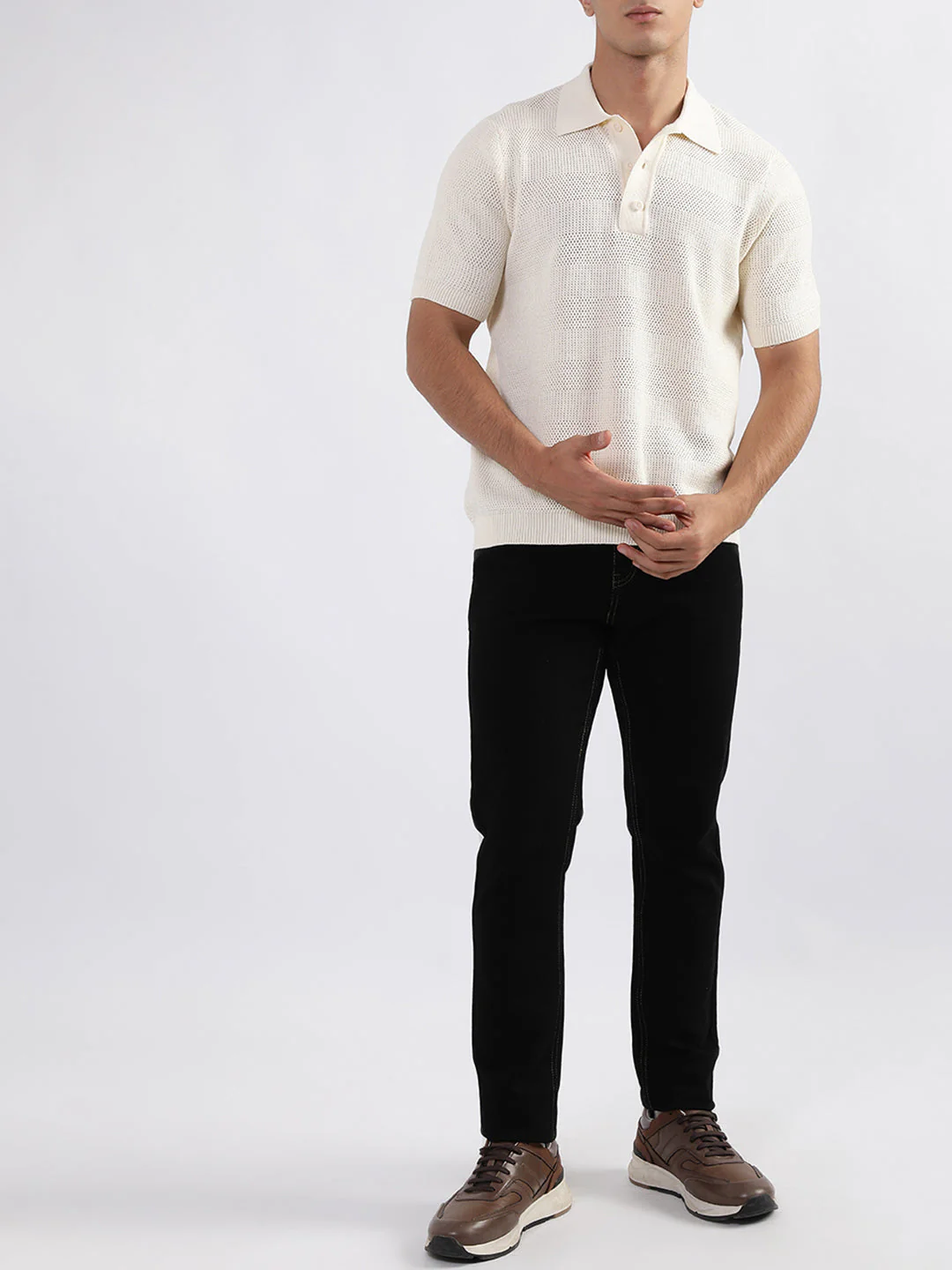 Gant Cream Relaxed Fit Polo T-Shirt - Image 5