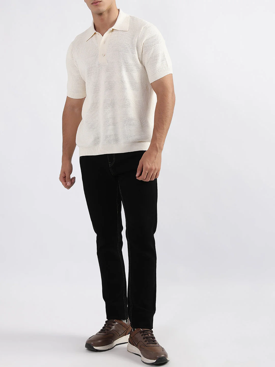 Gant Cream Relaxed Fit Polo T-Shirt - Image 6