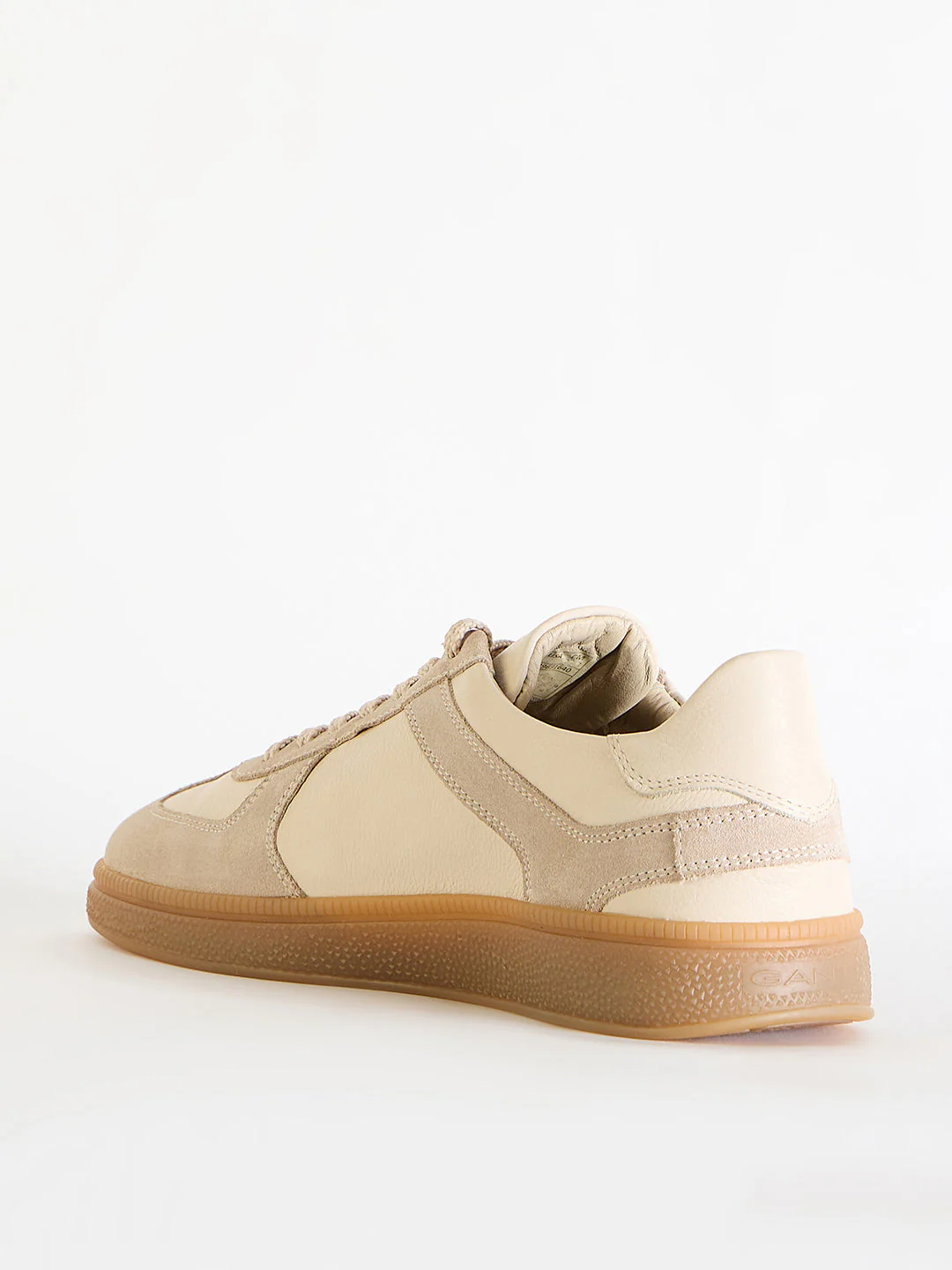 Gant Men Beige Color-Blocked Lace-Up Round Toe Sneakers - Image 4