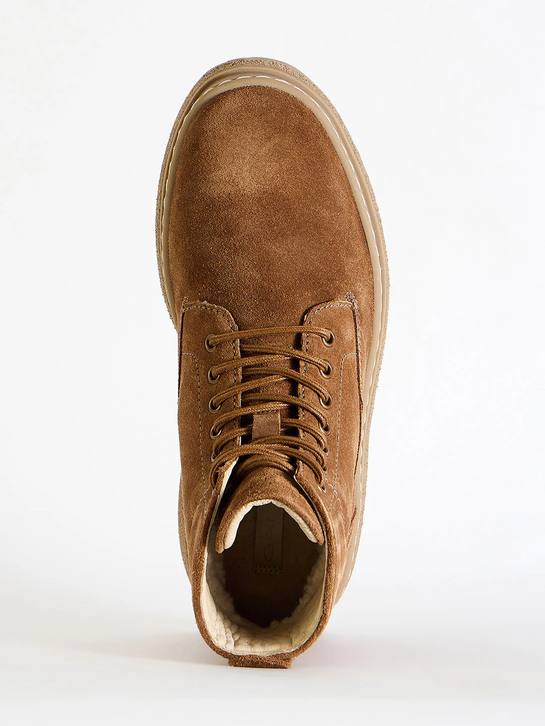 Gant Men Brown Solid Lace-Up Round Toe Boots - Image 5