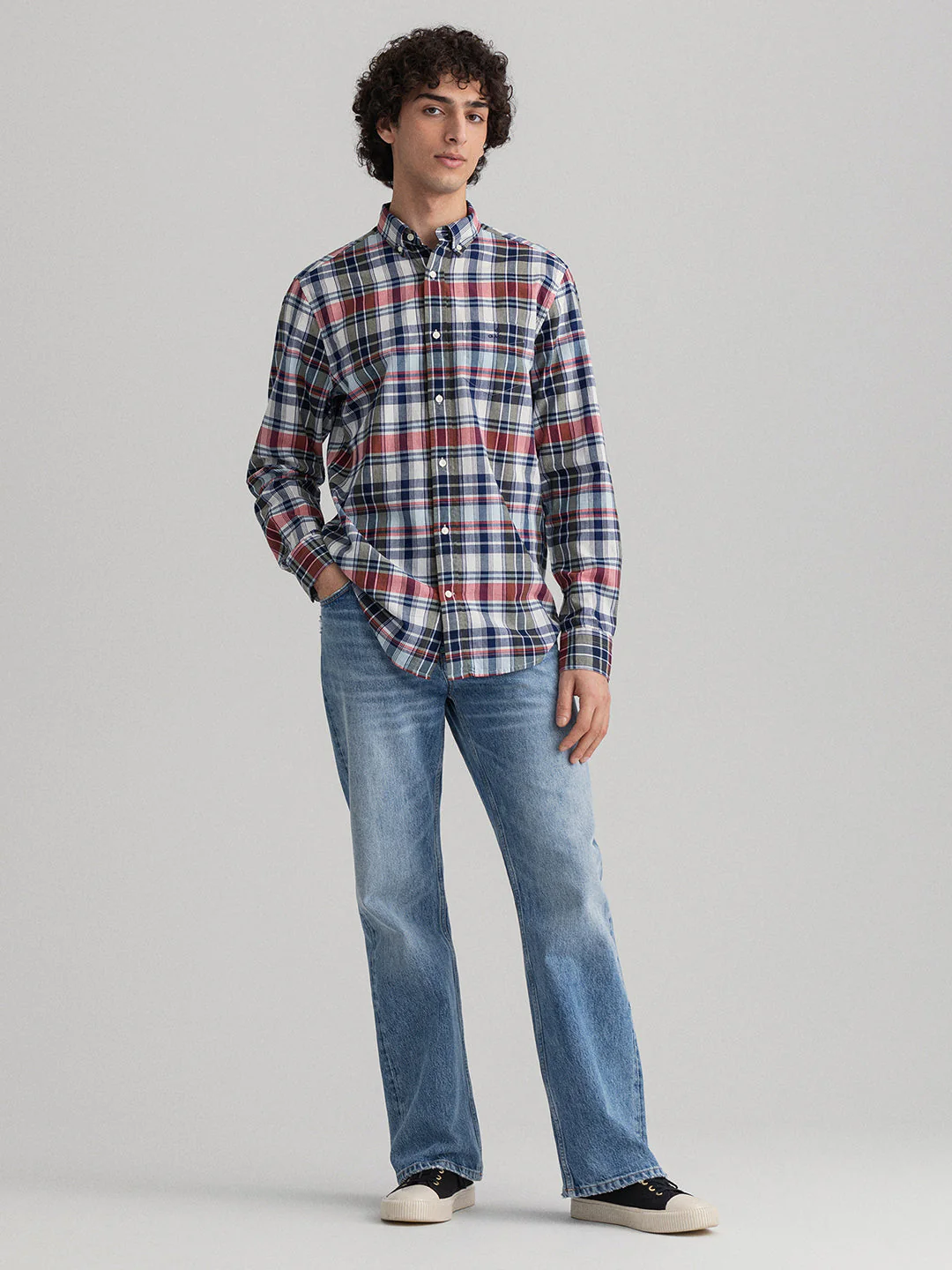 Gant Multi Checked Regular Fit Shirt - Image 3