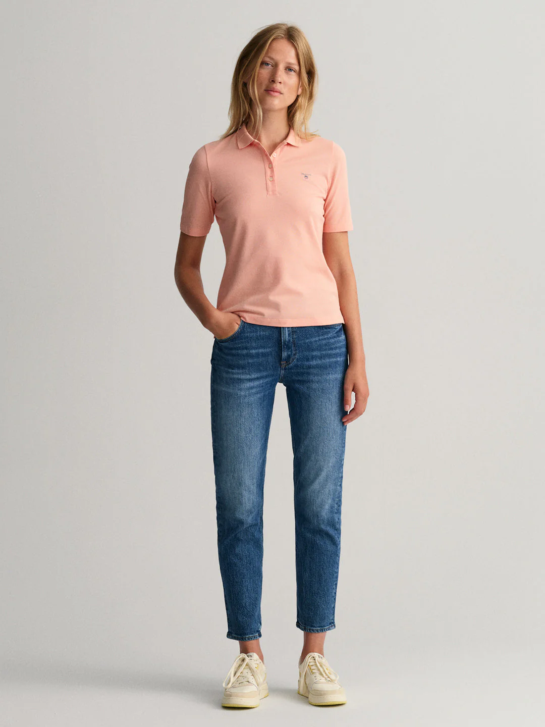 Gant Peach Preppy Regular Fit Polo T-Shirt - Image 4