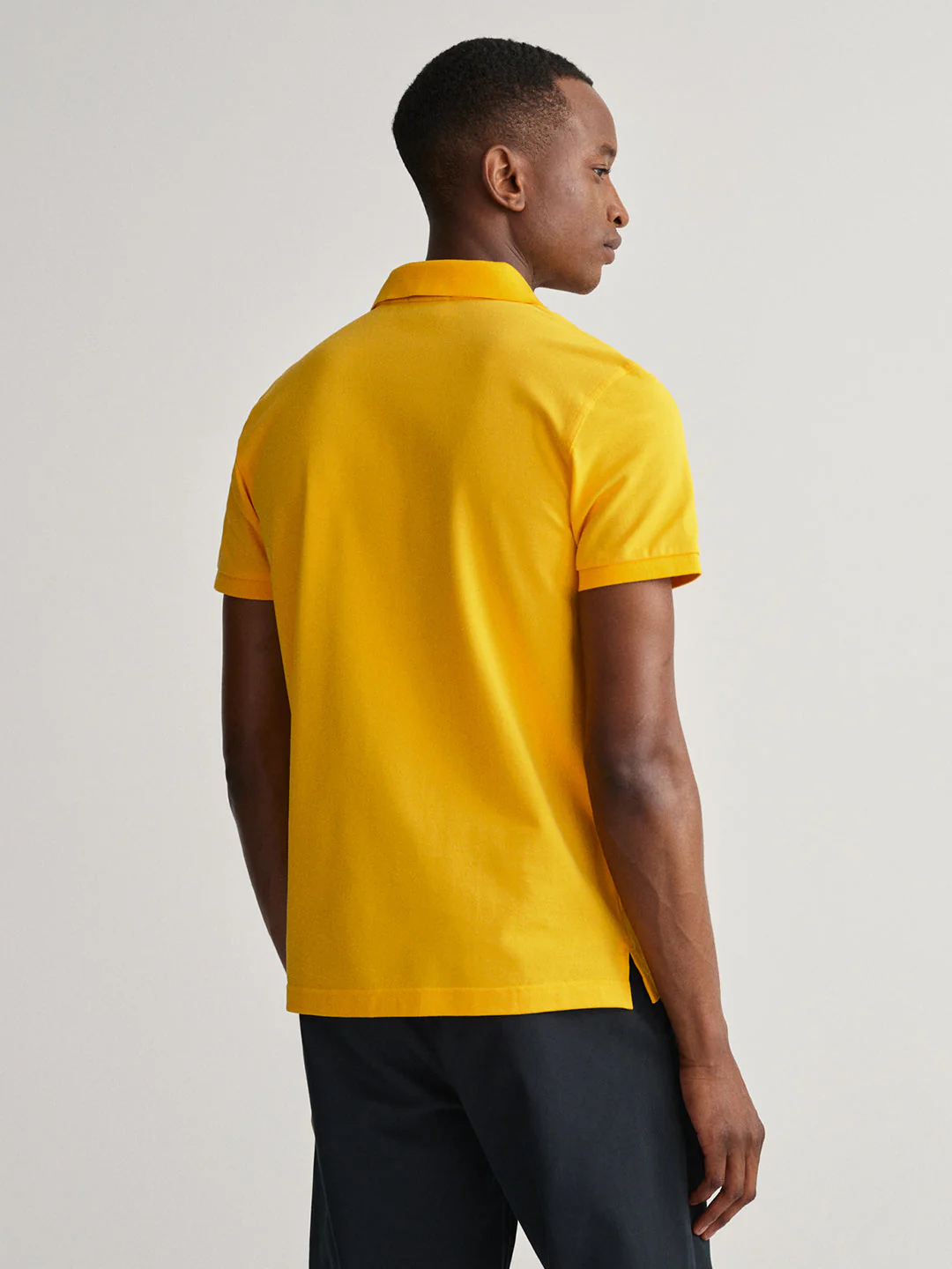 Gant Yellow Regular Fit Polo Tshirt - Image 4