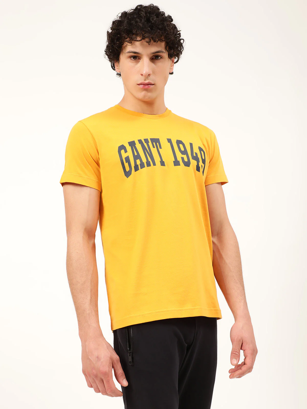 Gant Yellow Logo Regular Fit Tshirt - Image 4