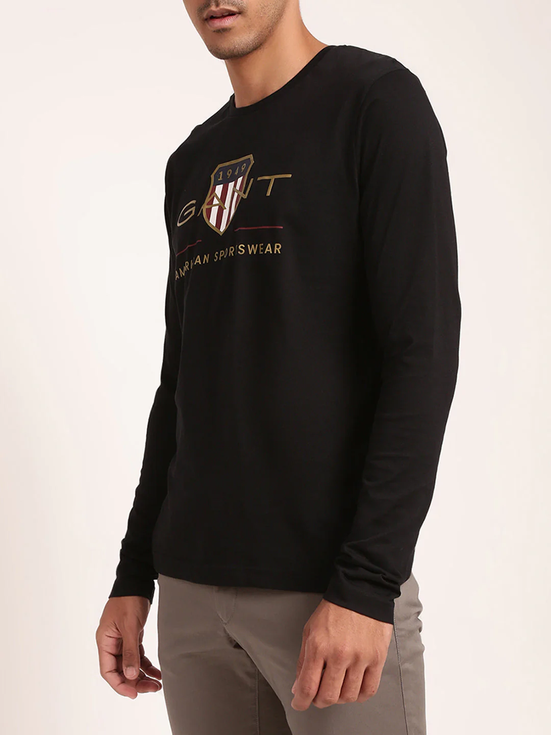 Gant Black Logo Regular Fit Tshirt - Image 3