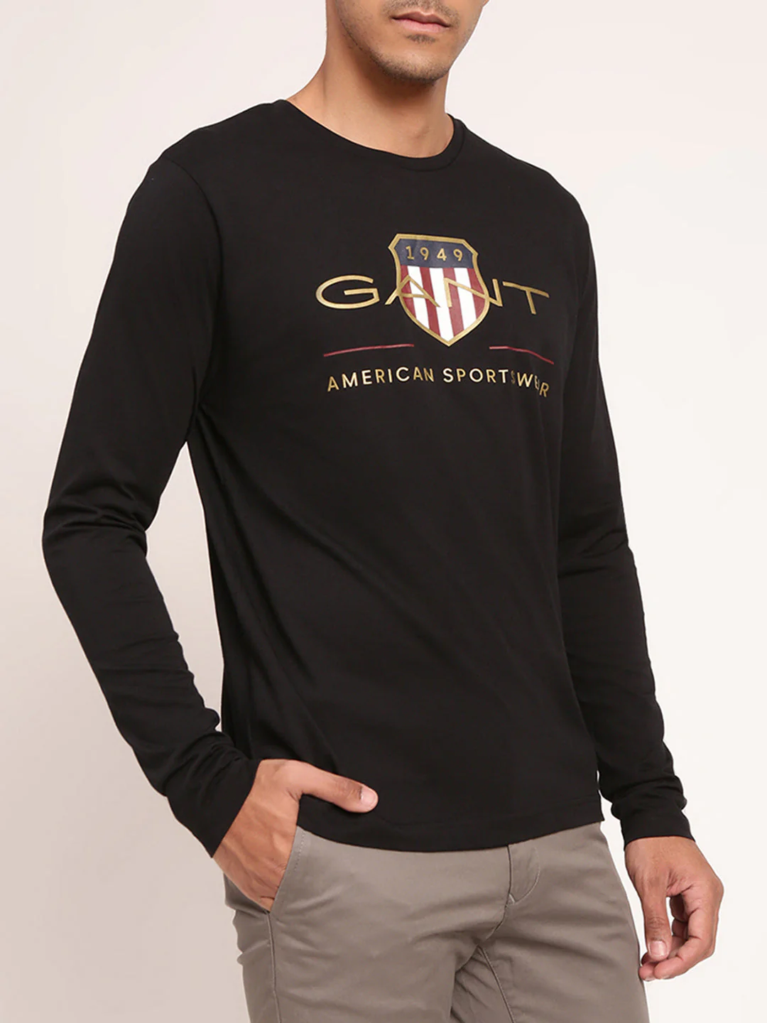 Gant Black Logo Regular Fit Tshirt - Image 4