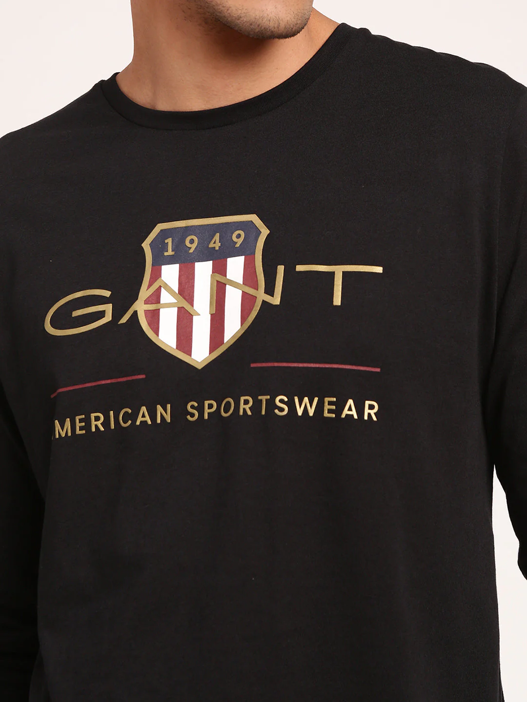 Gant Black Logo Regular Fit Tshirt - Image 6
