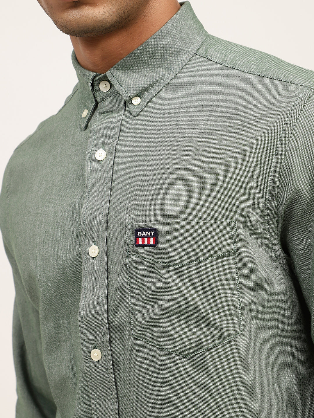 Gant Green Regular Fit Shirt - Image 5