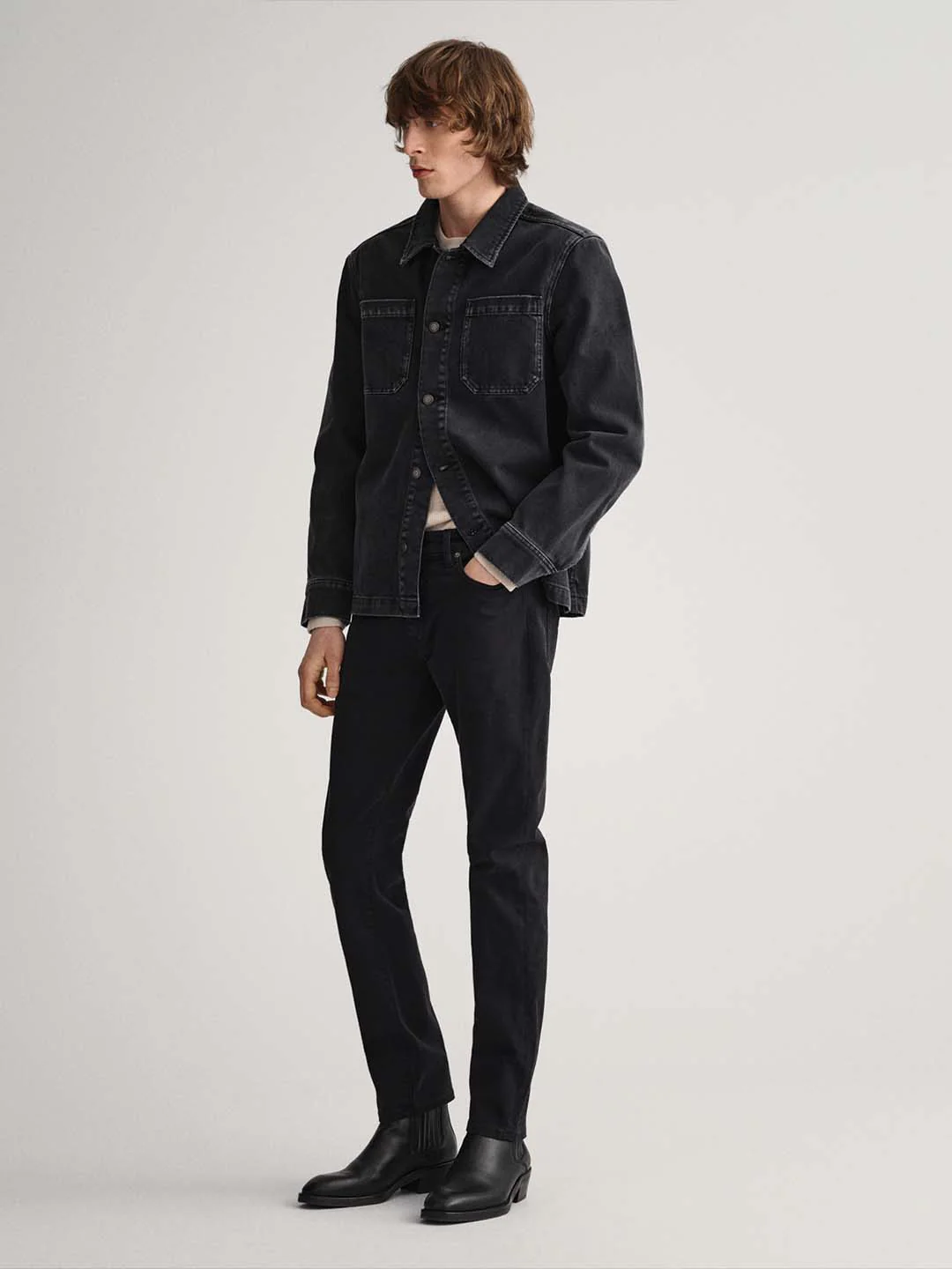 Gant Black Regular Fit Denim Jacket - Image 3