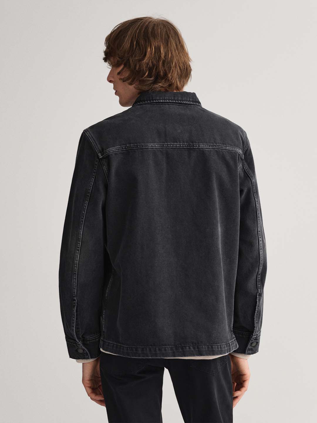 Gant Black Regular Fit Denim Jacket - Image 4