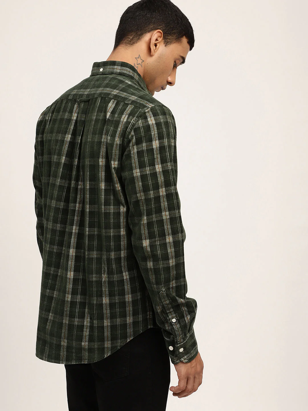 Gant Green Checked Regular Fit Shirt - Image 2