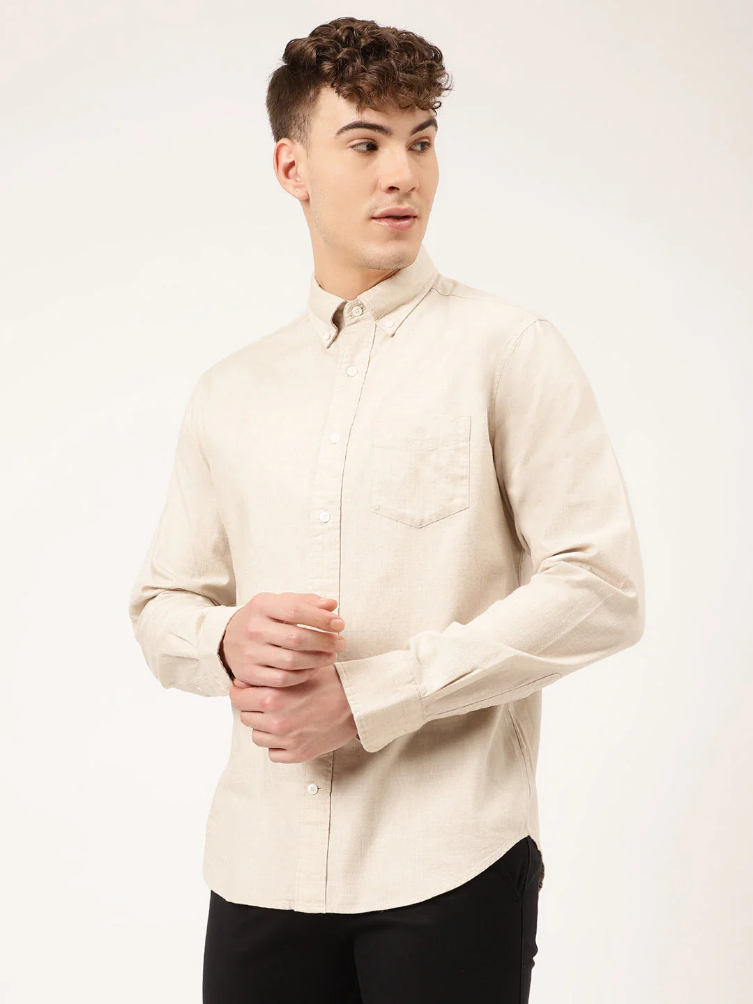 Gant Cream Regular Fit Shirt - Image 2