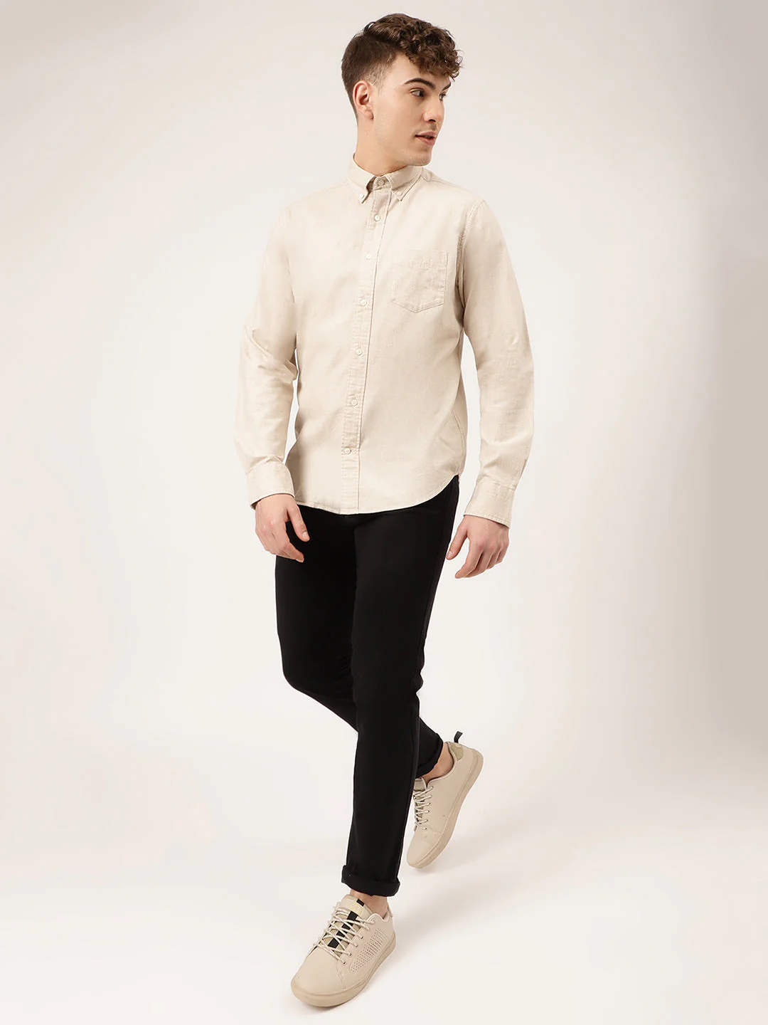 Gant Cream Regular Fit Shirt - Image 4
