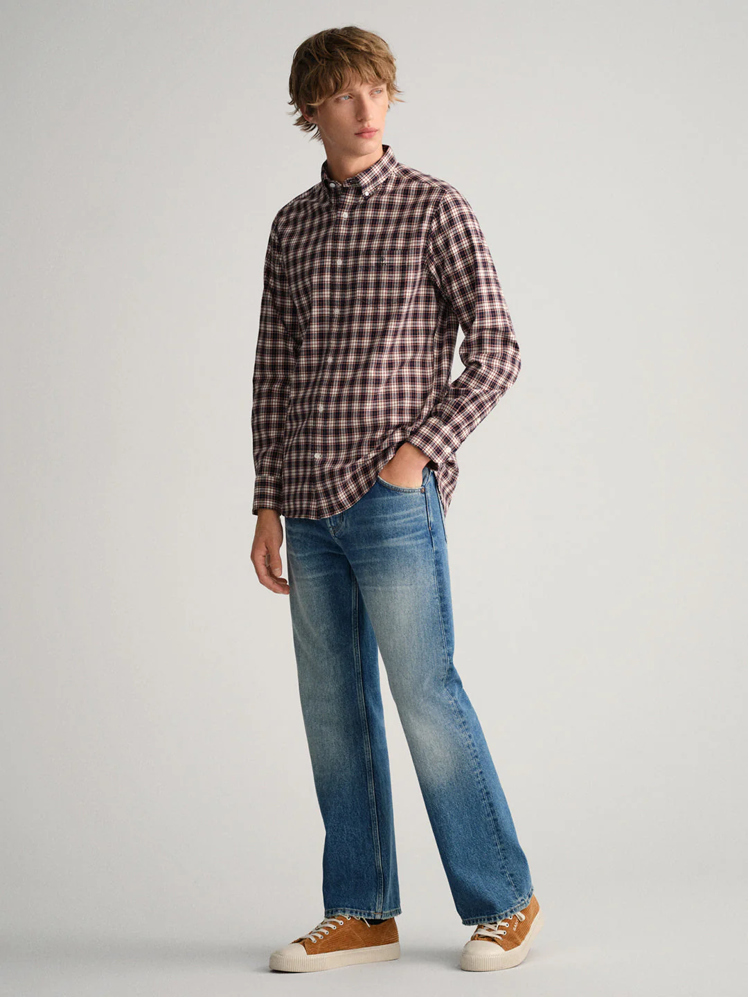 Gant Multi Checked Regular Fit Shirt - Image 3