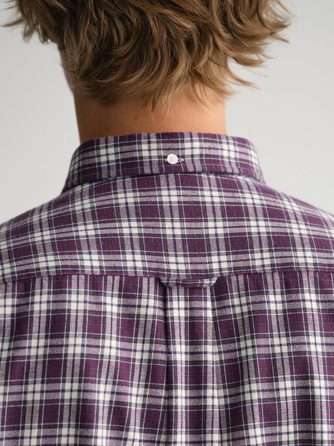 Gant Purple Checked Regular Fit Shirt - Image 2