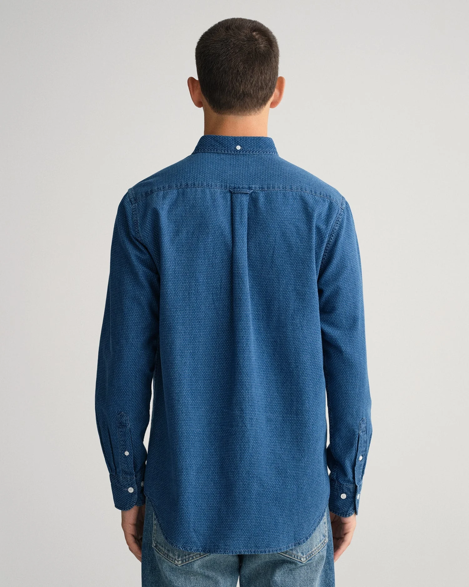 Gant Men Blue Classic Casual Shirt - Image 4