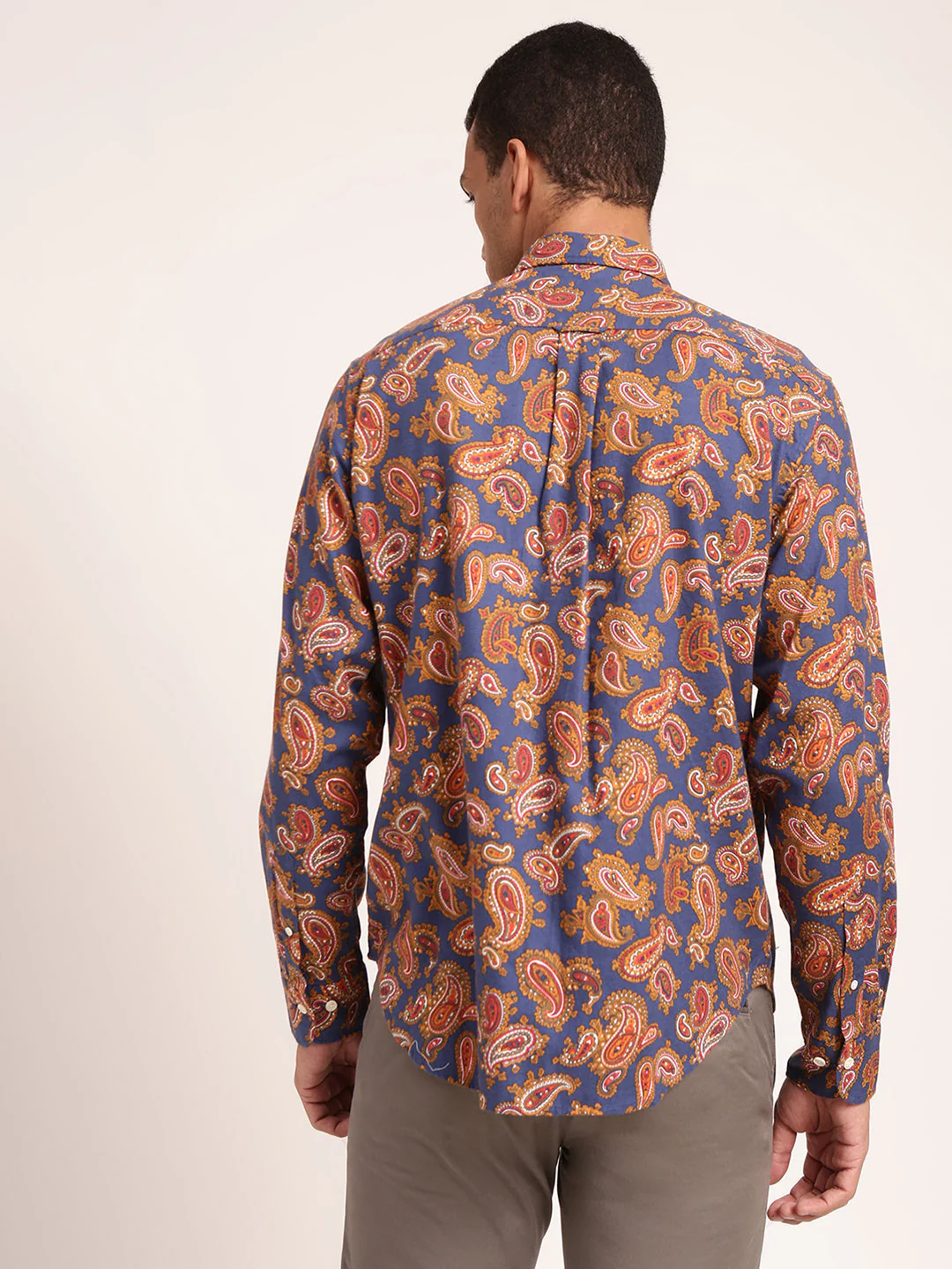 Gant Blue Printed Regular Fit Shirt - Image 2