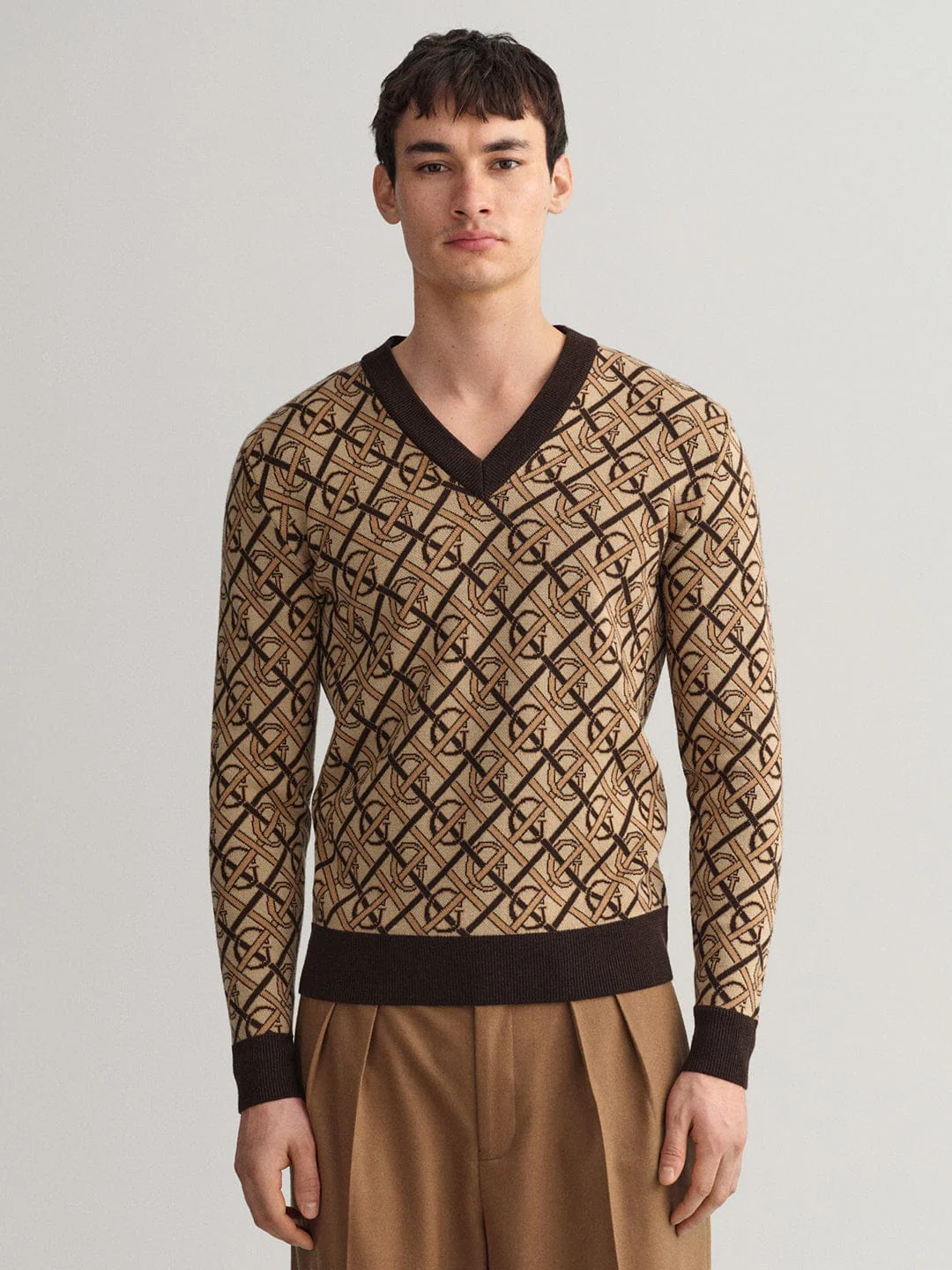 Gant Men V Neck Sweater