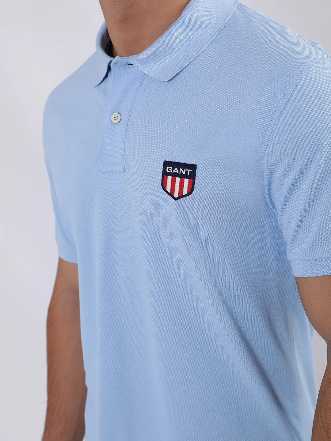 Gant Blue Regular Fit Polo Tshirt - Image 6