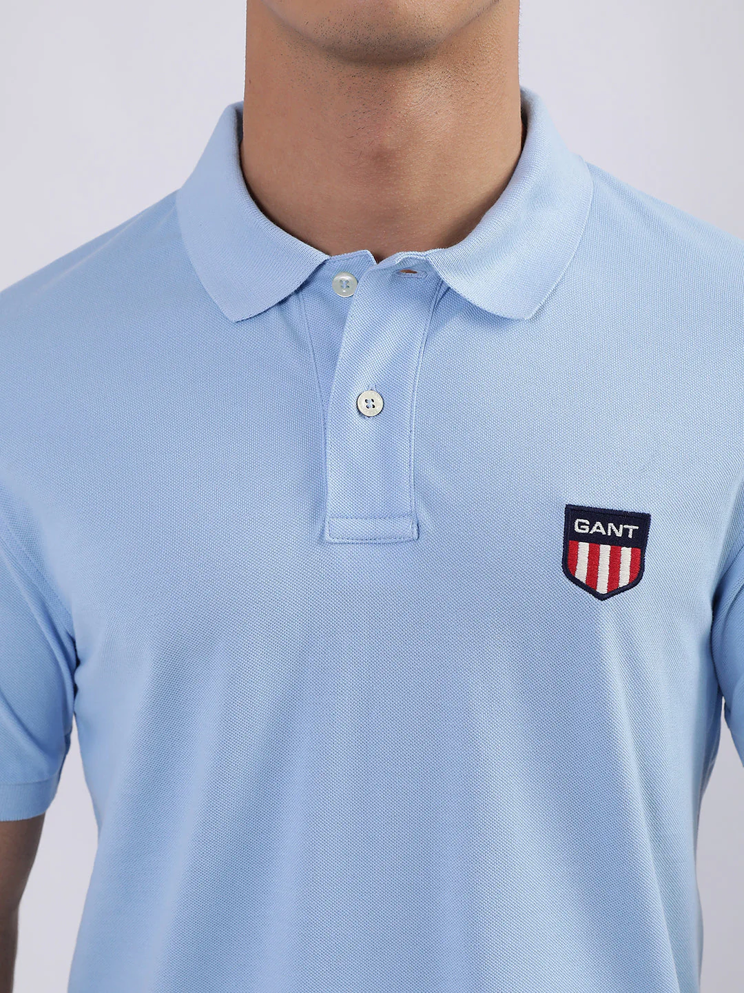Gant Blue Regular Fit Polo Tshirt - Image 7