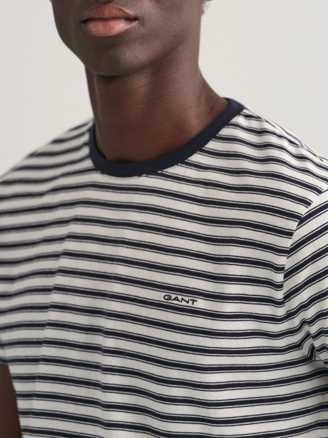 Gant White Striped Regular Fit Tshirt - Image 3