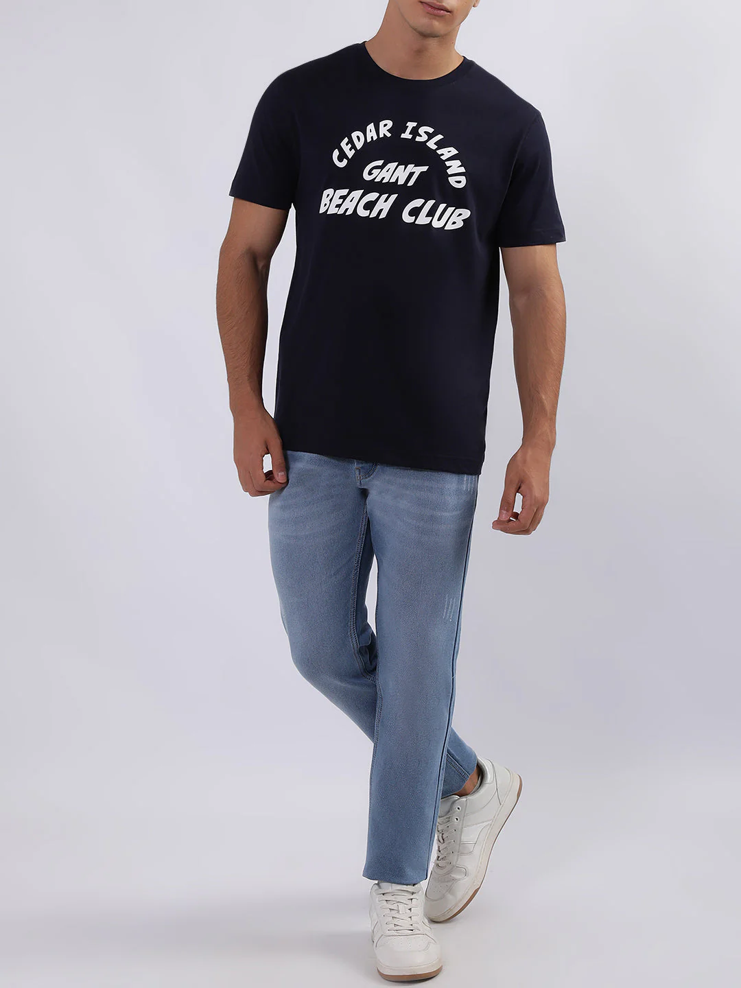 Gant Blue Logo Regular Fit Tshirt - Image 6