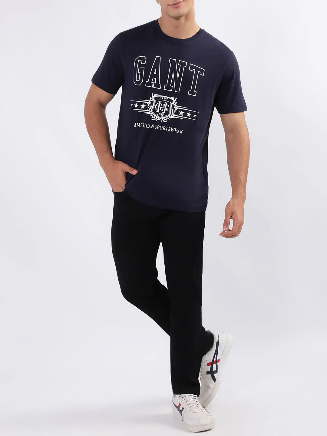 Gant Blue Logo Regular Fit Tshirt - Image 6