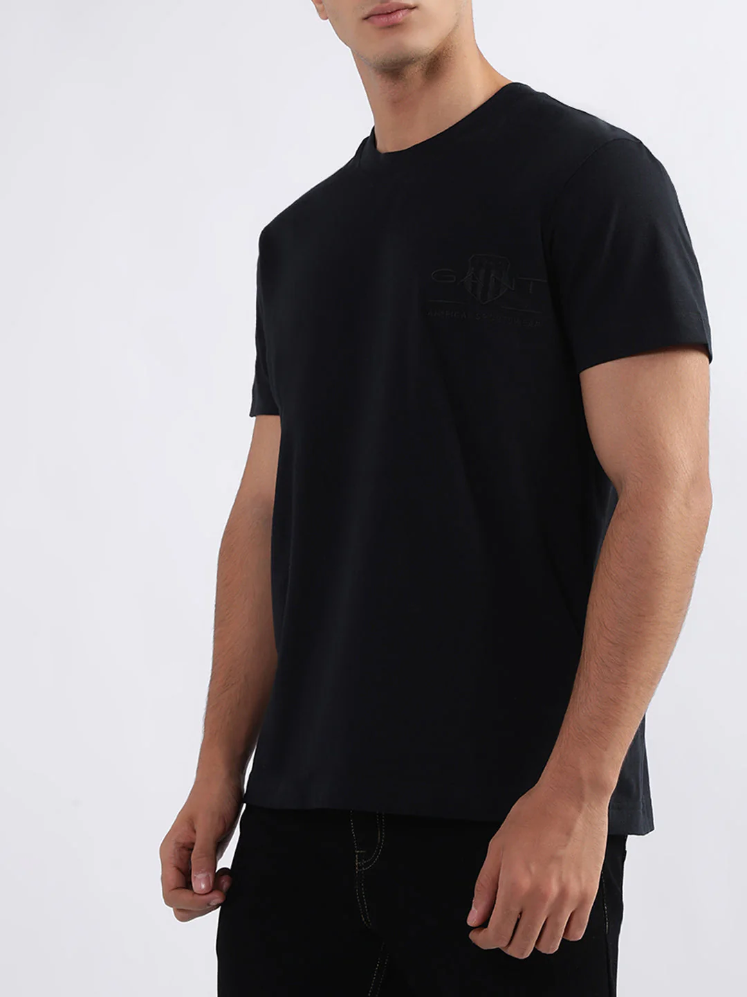 Gant Black Regular Fit Tshirt - Image 3