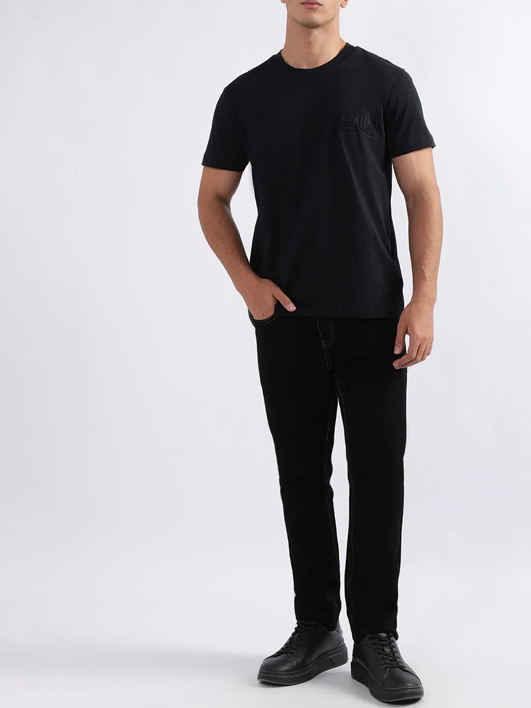 Gant Black Regular Fit Tshirt - Image 5