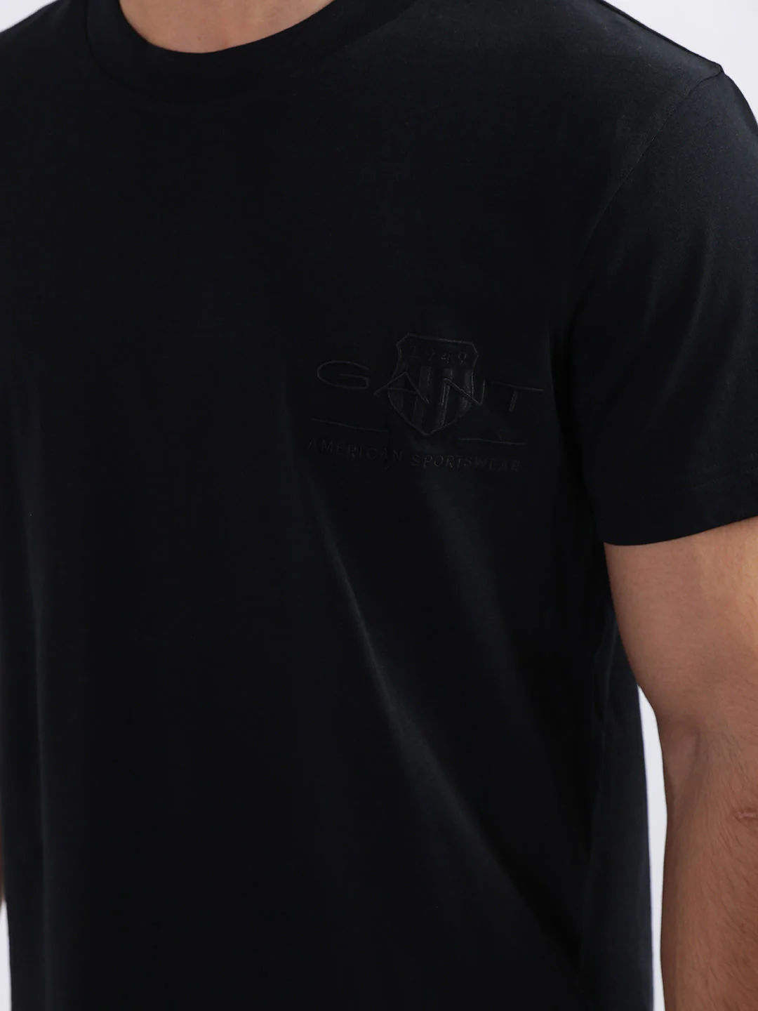 Gant Black Regular Fit Tshirt - Image 7