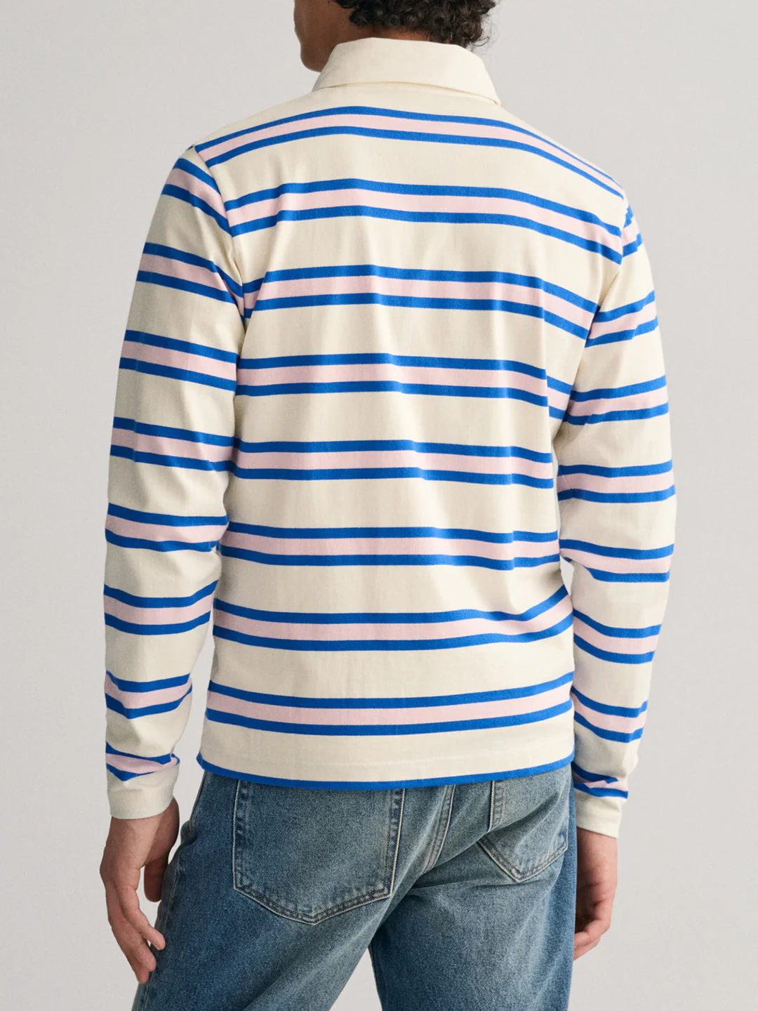 Gant Cream Striped Regular Fit Tshirt - Image 2