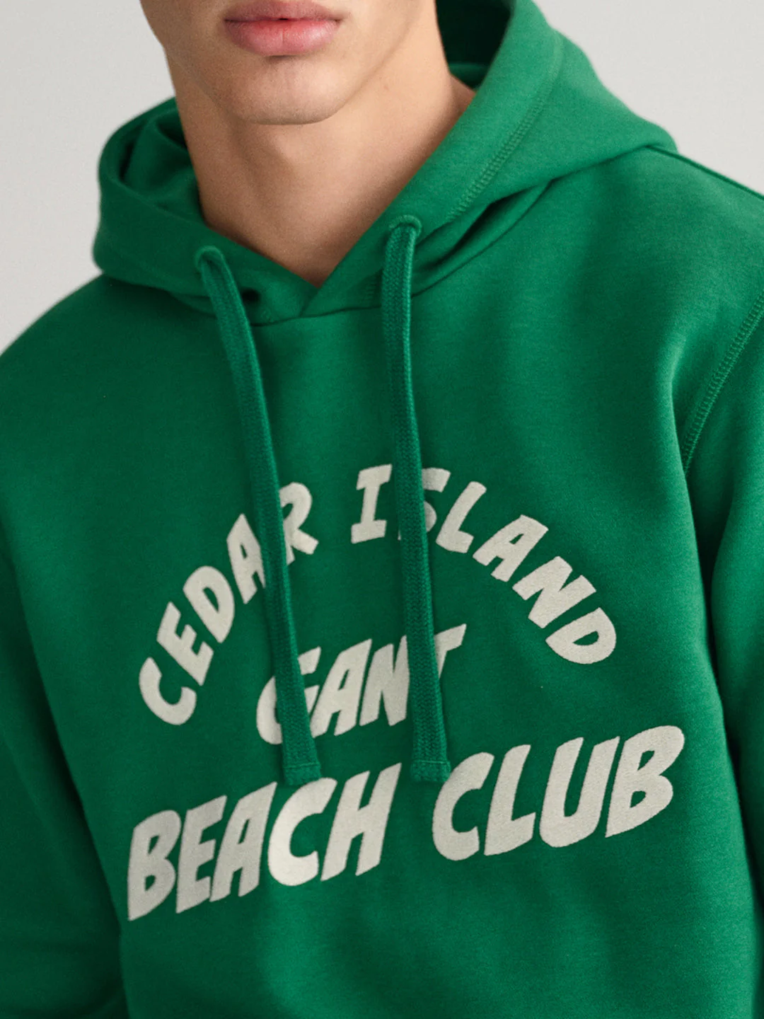 Gant Men Printed Typography Hooded Sweatshirt - Image 3