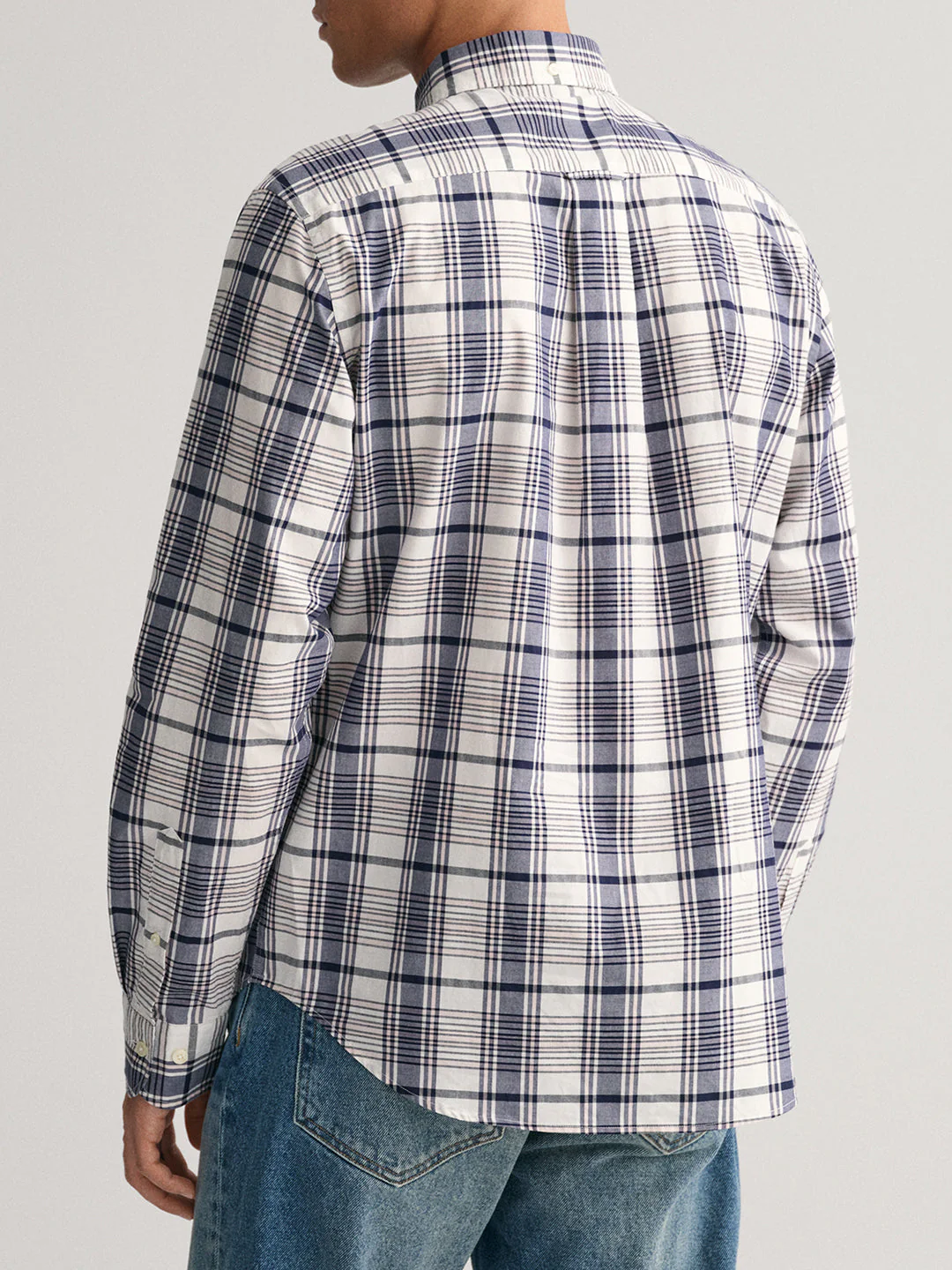 Gant White Fashion Checked Regular Fit Shirt - Image 3