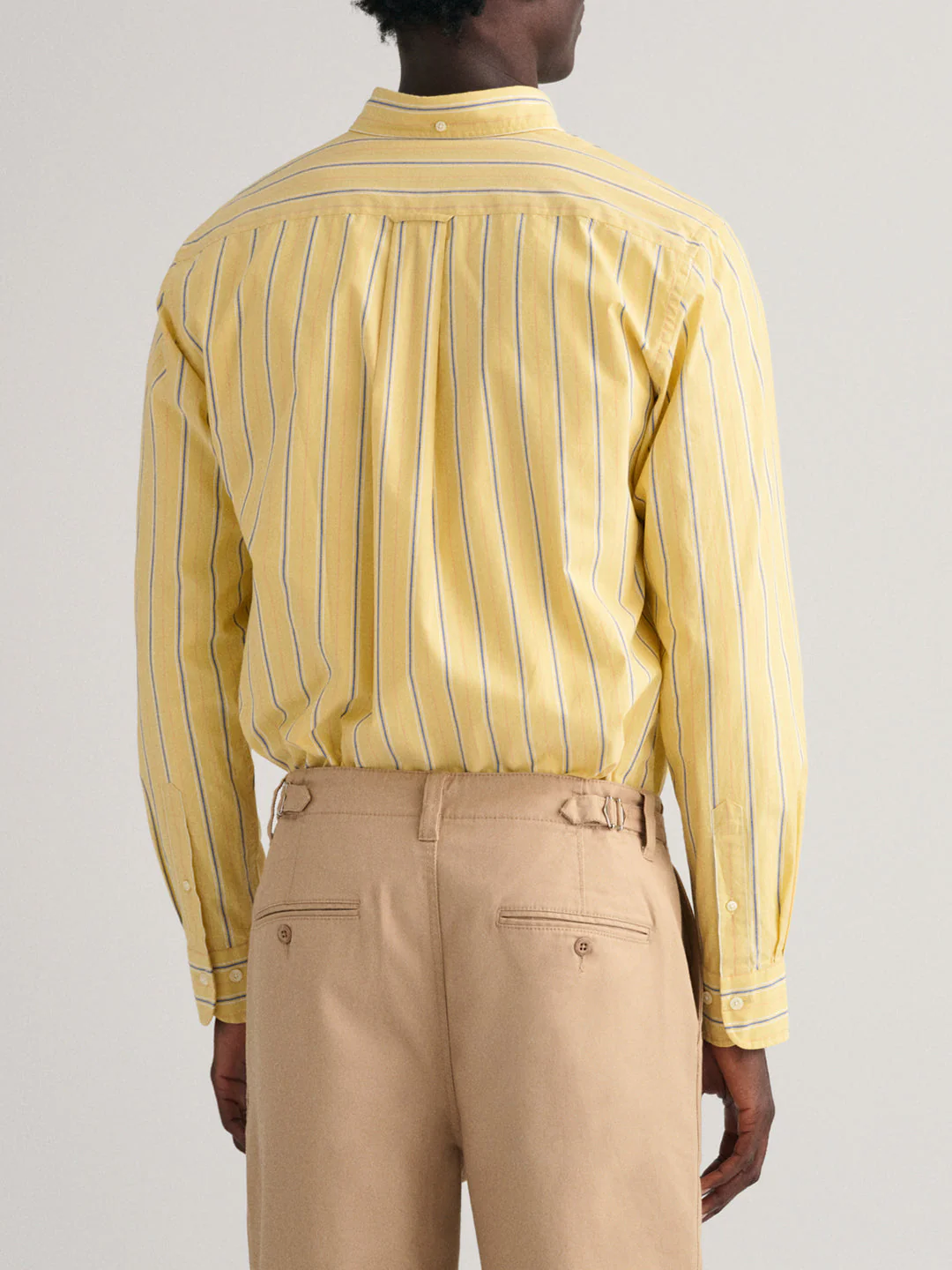 Gant Yellow Fashion Striped Regular Fit Shirt - Image 3