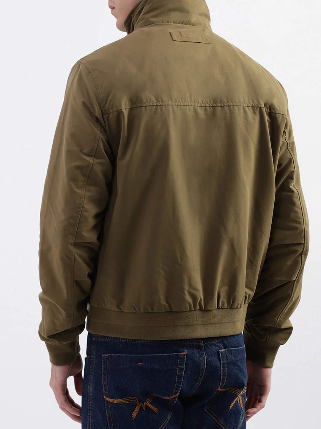 Gant Men Green Solid Collar Jacket - Image 3